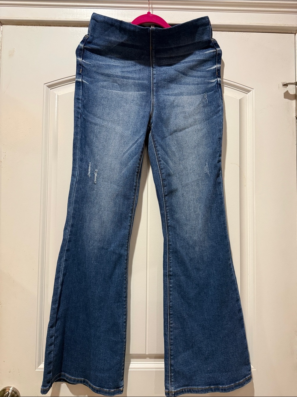 NWOT Women's Dark Blue Wide-Leg Flare Jeans
